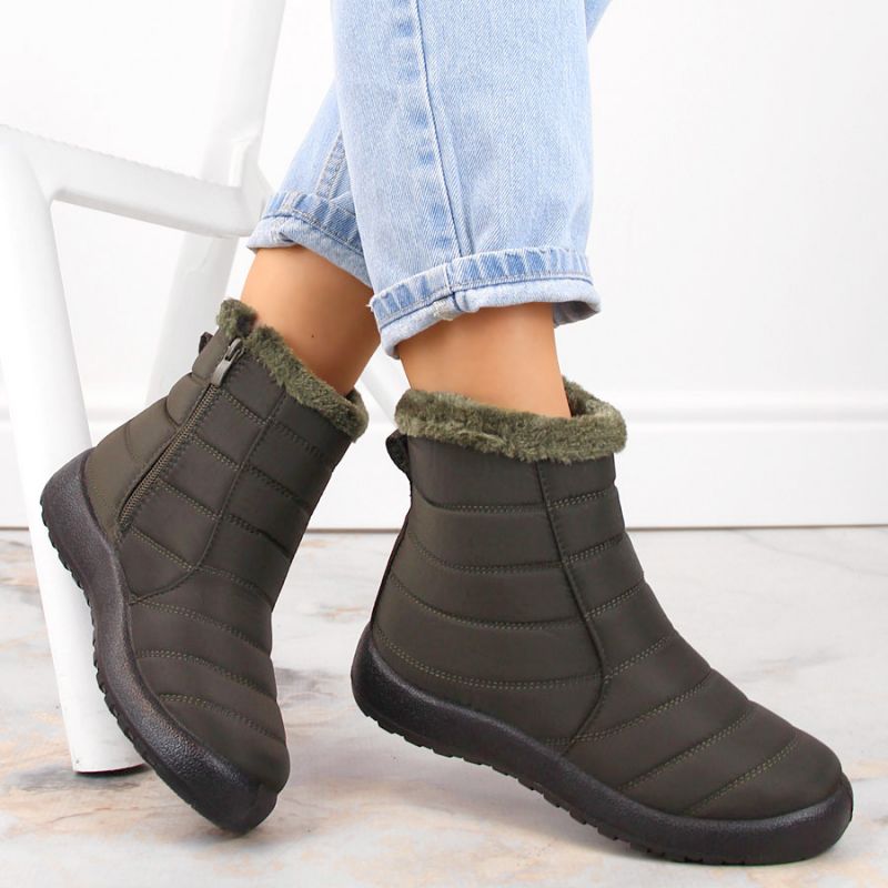 Potocki W WOL198A green insulated flat snow boots Footwear/Outdoor/Potocki Your Sports Performance