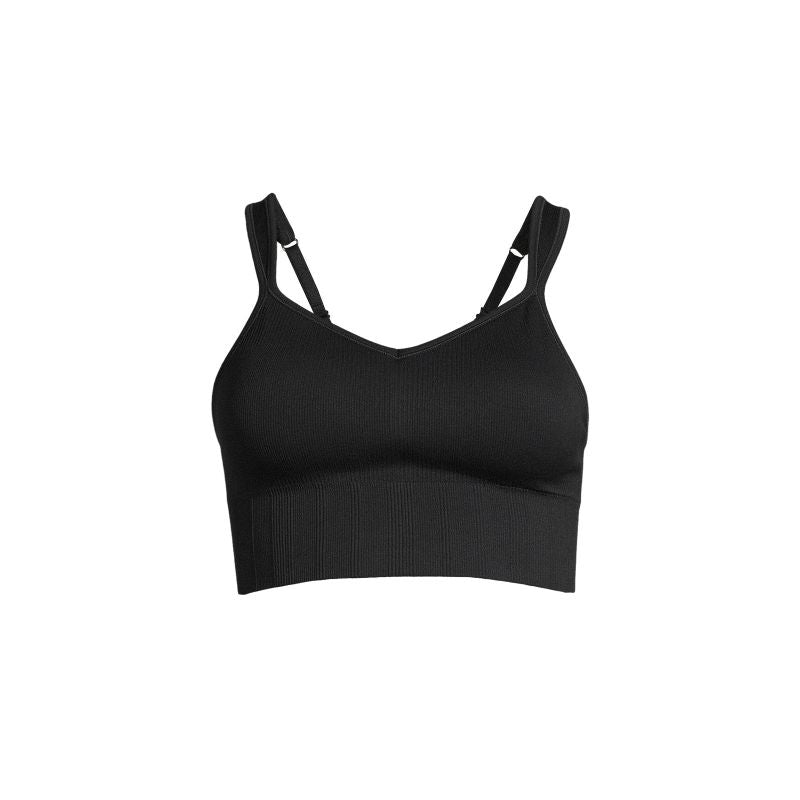 CASALL Seamless Rib Padded Sports Bra Black Import z PMSport Your Sports Performance