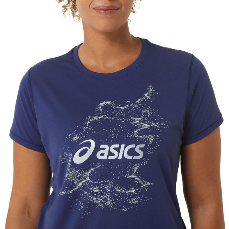 Asics Nagino Graphic Run SS Top W 2012C752-405 T-shirt Clothing/Running Asics