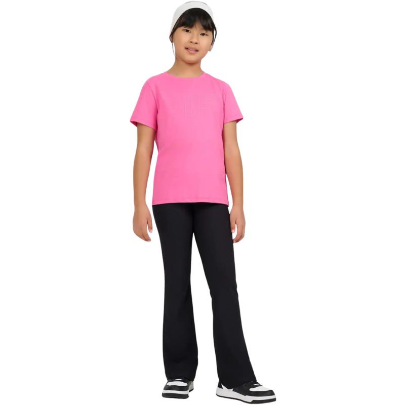 T-shirt for girls 4F F3004 dark pink 4FJWSS26TTSHF3004 53S