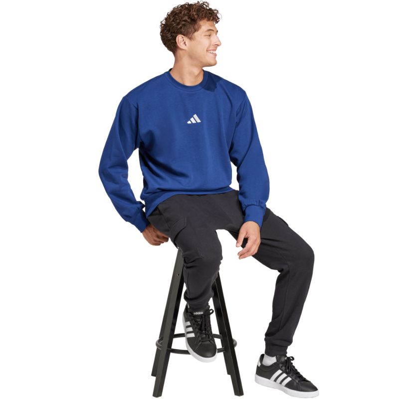 Men's adidas Essentials Feelcozy sweatshirt blue JE3792