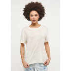 Mustang Alina C Linen T-shirt W 1013788 2045 Clothing/Lifestyle/T-shirts/Mustang Your Sports Performance
