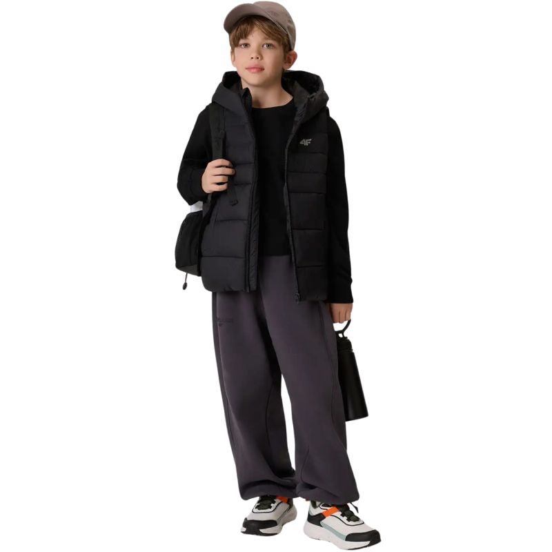 Boy's longsleeve t-shirt 4F M459 deep black 4FJWMM00TLONM459 20S