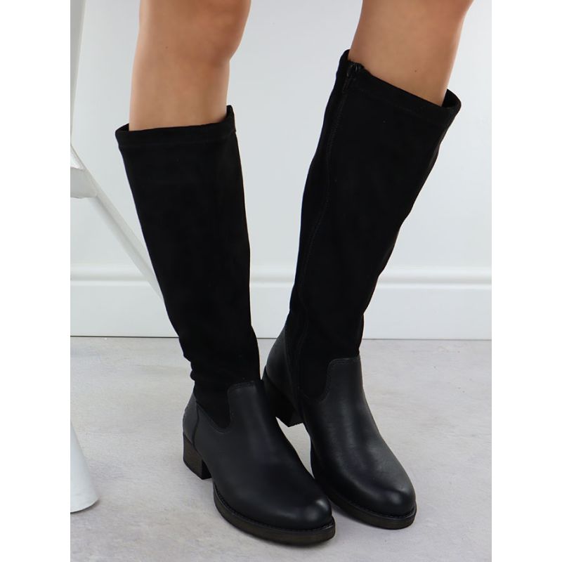 Women's leather ankle boots with insulated sole, black Rieker 9551 Footwear Your Sports Performance