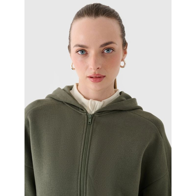 Women's sweatshirt with a hood, 4F 4FRAW24TSWSF2055-43S 4f