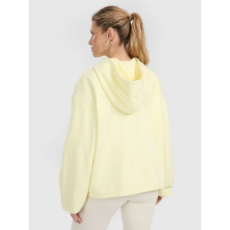 Women's sweatshirt with hood, open, 4F 4FRAW25TSWSF2462-73S *Kategoria tymczasowa Your Sports Performance