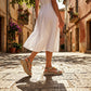 Women's beige wedge sandals Artiker 58C0001