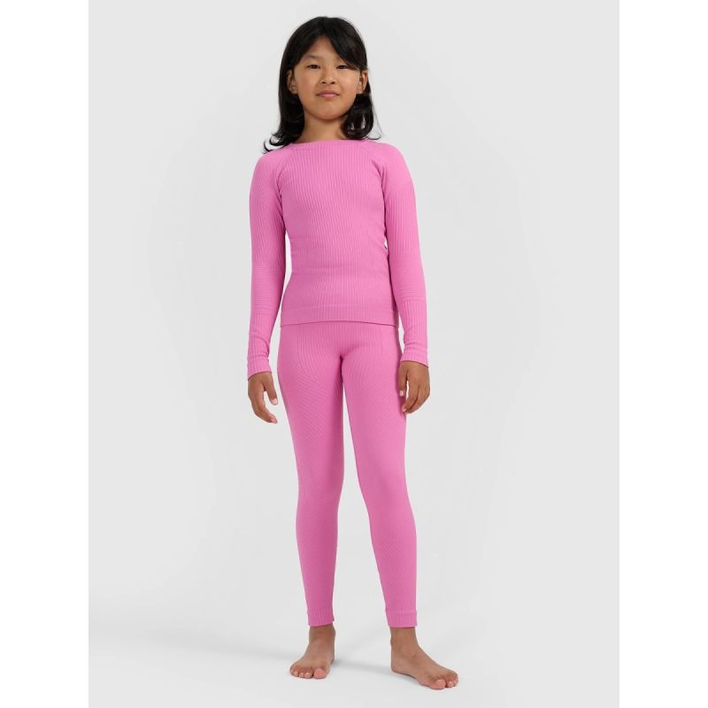 Girls' seamless thermal underwear set 4F 4FJRAW25USEAF264-55S *Kategoria tymczasowa Your Sports Performance