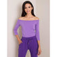 Purple off-the-shoulder blouse (RV-BZ-4692.11) In preparation Your Sports Performance