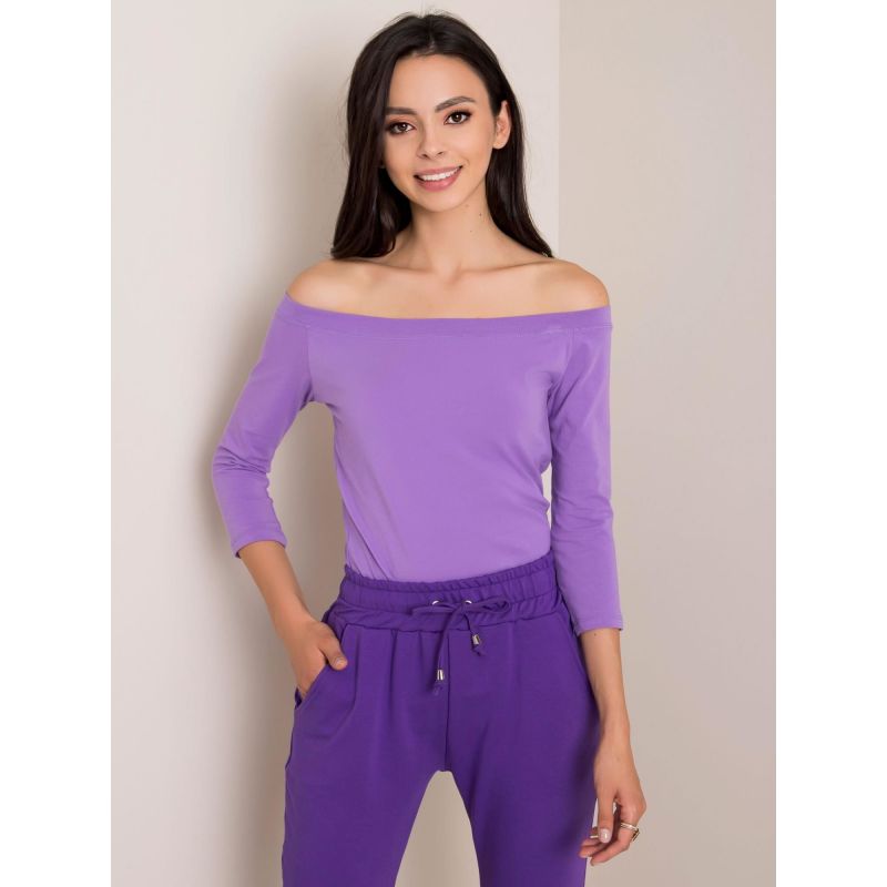 Purple off-the-shoulder blouse (RV-BZ-4692.11) In preparation Your Sports Performance