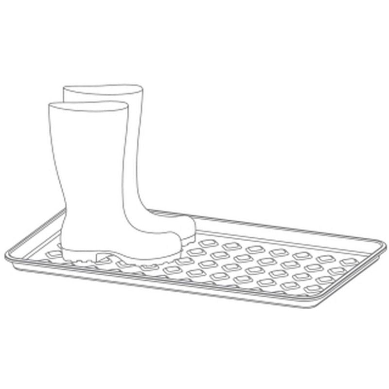 DRAINER SHOE RACK DRY PAD BLACK PROSPERPLAST Footwear Your Sports Performance