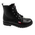 Levi's girls' Pasadene SE ankle boots, black, with zipper