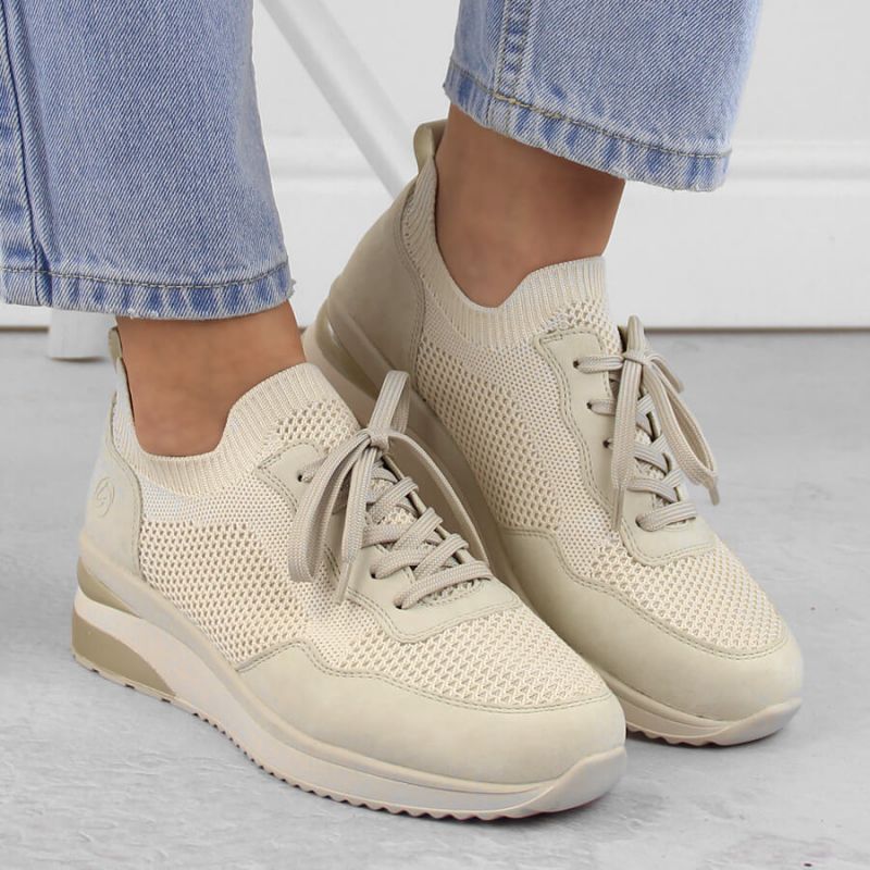 Comfortable Remonte W RKR693 beige sports shoes Footwear/Lifestyle/Rieker Your Sports Performance