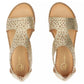 Women's openwork gold sandals Filippo DS7889