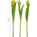 BOUQUET OF 7 YELLOW TULIPS 31 CM LIFE-LIKE SPRING DECORATION Home and Garden/Equipment Your Sports Performance