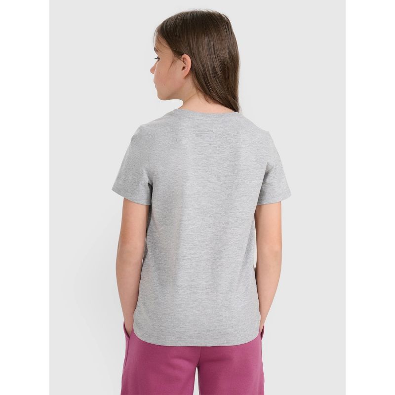 Regular plain girls' T-shirt 4F 4FJRMM00TTSHF3231-25M 4f