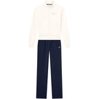 Champion Full Zip Suit Women's Cream and Navy Blue Tracksuit 117988 YS084