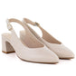 Beige Sergio Leone SK463 women's pumps with a strap LEONE
