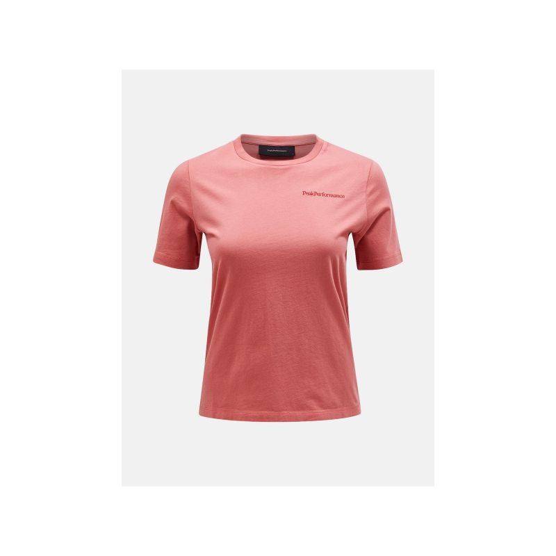 Peak Performance W Original Small Logo Tee Pink T-Shirt Import z PMSport Your Sports Performance