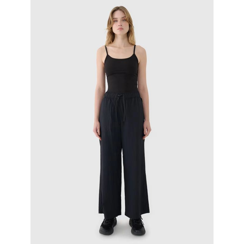 Women's casual wide-leg trousers 4F 4FWSS25TTROF1012-20S *Kategoria tymczasowa Your Sports Performance