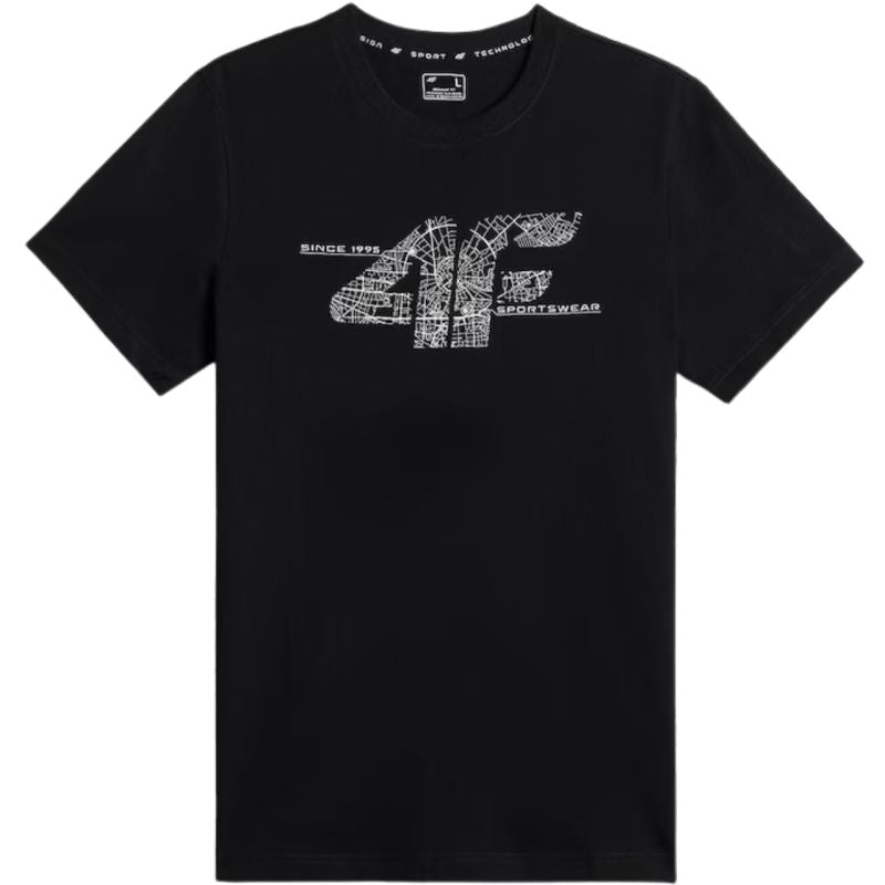 Men's T-shirt 4F M3573 Deep Black 4FWAW26TTSHM3573 20S