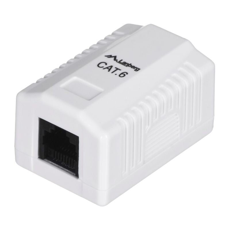 Lanberg OU6-0001-W surface-mounted socket (RJ-45; cat. 6; UTP; white) Kable, gniazda i wtyki/Puszki wyposażone Your Sports Performance