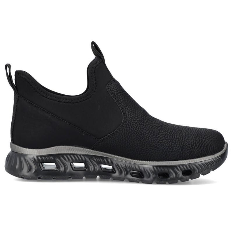 Rieker W RKR616 comfortable slip-on ankle boots, black Footwear/Lifestyle/Rieker Your Sports Performance
