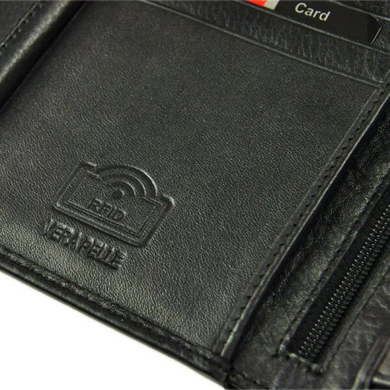 Pierre Cardin Men's Leather Wallet Vertical Zipper - 326A-TILAK15 Akcesoria i sprzęt koszykarski/Torby i plecaki Your Sports Performance