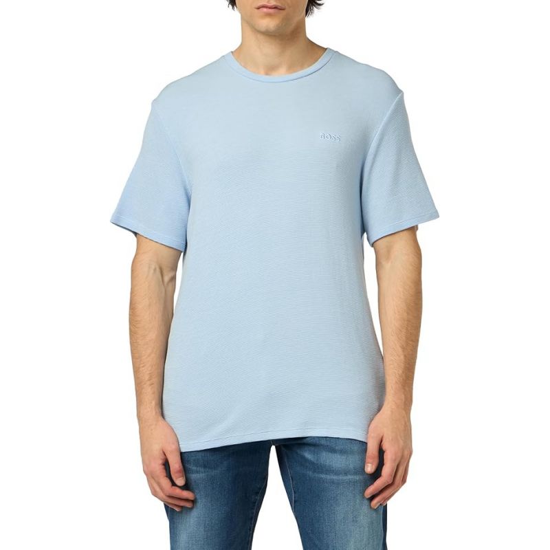 T-shirt Boss Rib Azzurro M 50509328-450 Clothing/Lifestyle/T-shirts/Boss Your Sports Performance