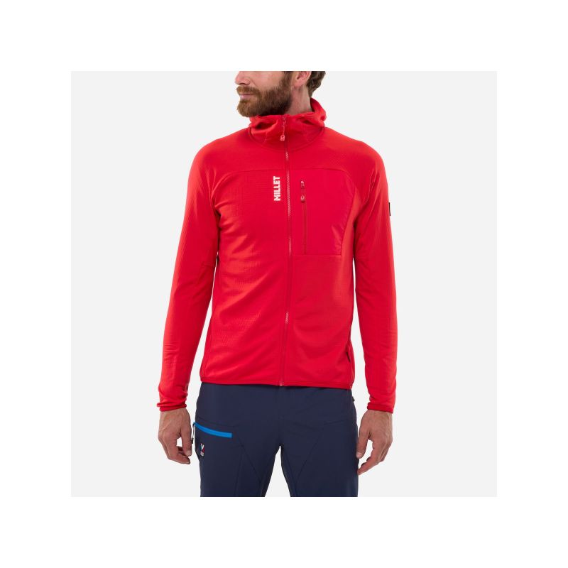 MILLET Trilogy Icon Lightgrid Hd M red men's sweatshirt