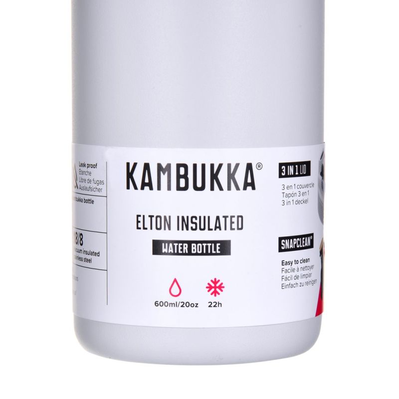 Kambukka Elton Insulated 600ml Thermal Bottle, Chalk White AGD - Produkty/Termosy i kubki termiczne Your Sports Performance