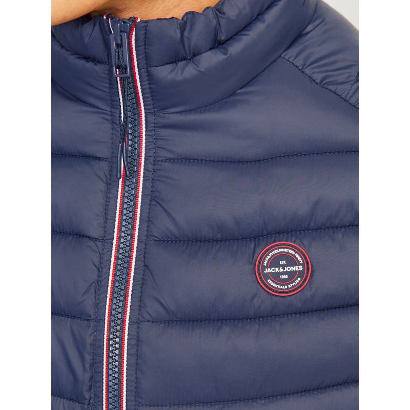 Jack & Jones JJEMULTI BODYWARMER COLLAR NOOS 12258457 NAVY BLAZER/TRUE RED To be categorized Your Sports Performance