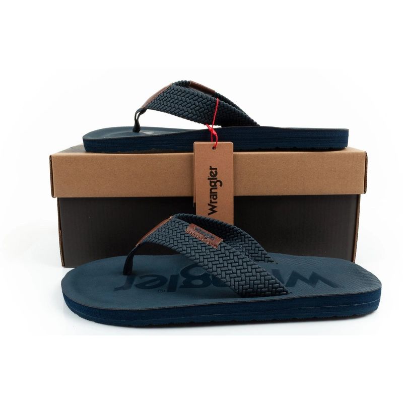 Wrangler men's Zane Flipflop navy blue flip-flops Wrangler