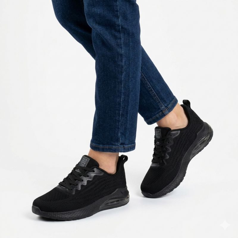 Black men's sports shoes Big Star TT174145 To be categorized Your Sports Performance