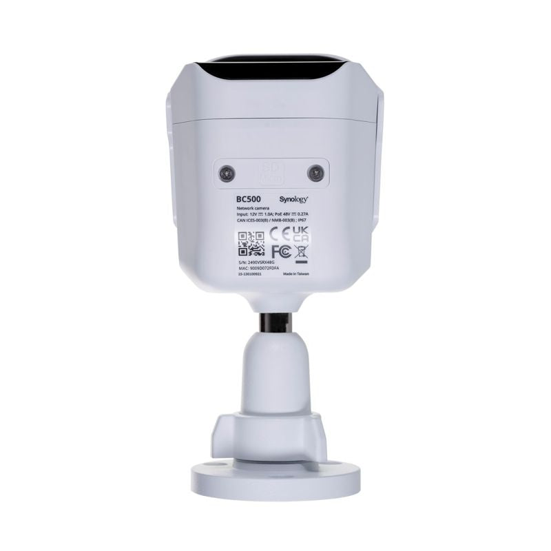 Synology Camera BC500, Bullet, 5 MP, 2.8 mm, H.264/H.265, MicroSD (up to 128 GB), White, IP67 CCTV IP/Kamery Your Sports Performance