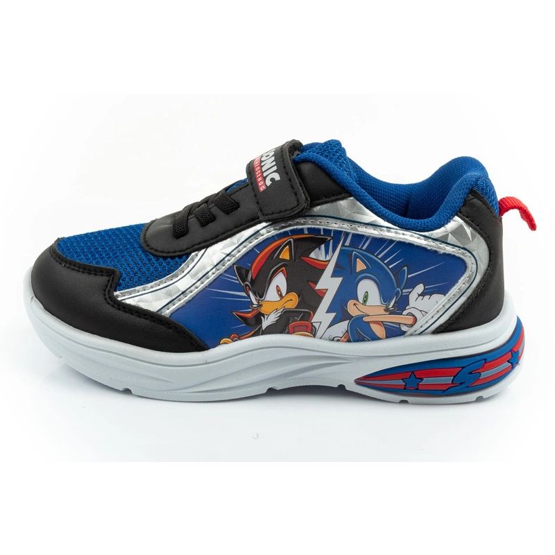 Leomil children's sports shoes Sonic sneakers light with velcro LED