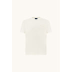 Paul&Shark men's cotton T-shirt light ecru 26411038-108 - classic cut, logo