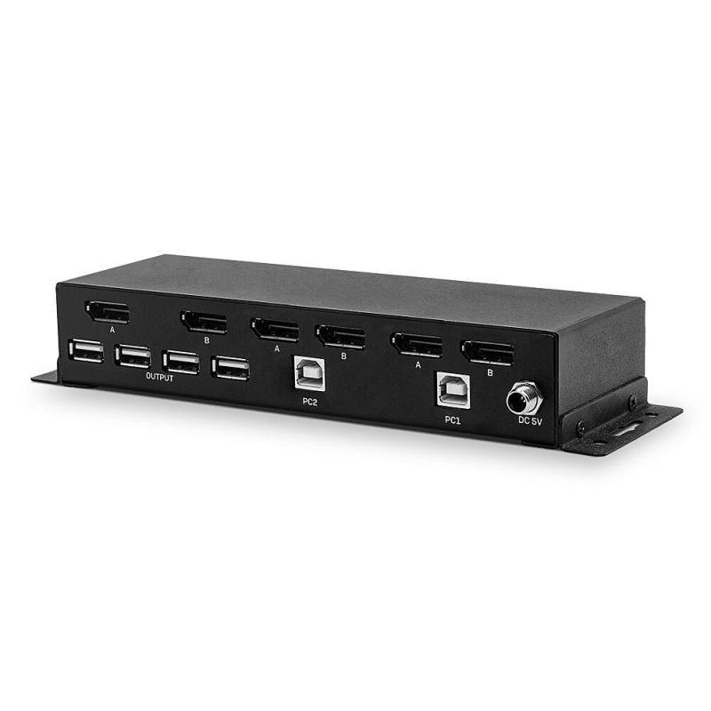 LINDY 2-Port Dual-Head DisplayPort 1.2 Switch Kable i adaptery/Kable DisplayPort Your Sports Performance