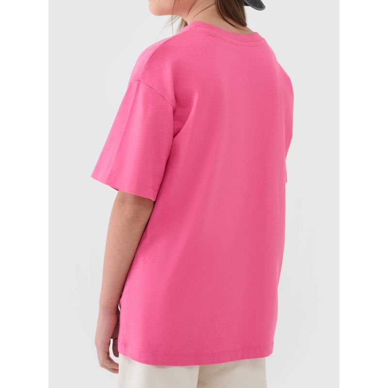 Girls' oversize plain T-shirt 4F 4FJWSS25TTSHF1851-54S *Kategoria tymczasowa Your Sports Performance