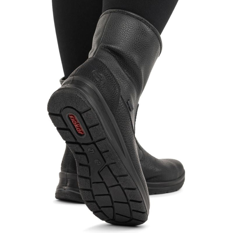 Rieker L7760-00 women's waterproof black ankle boots