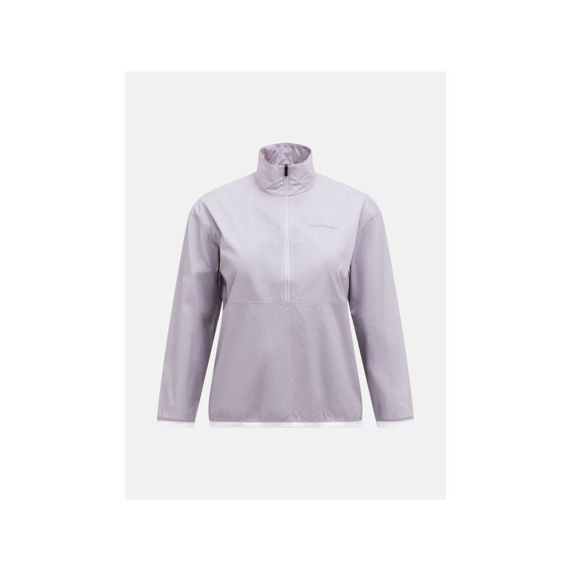 Women's PEAK PERFORMANCE W Half Zip Wind Jacket, gray