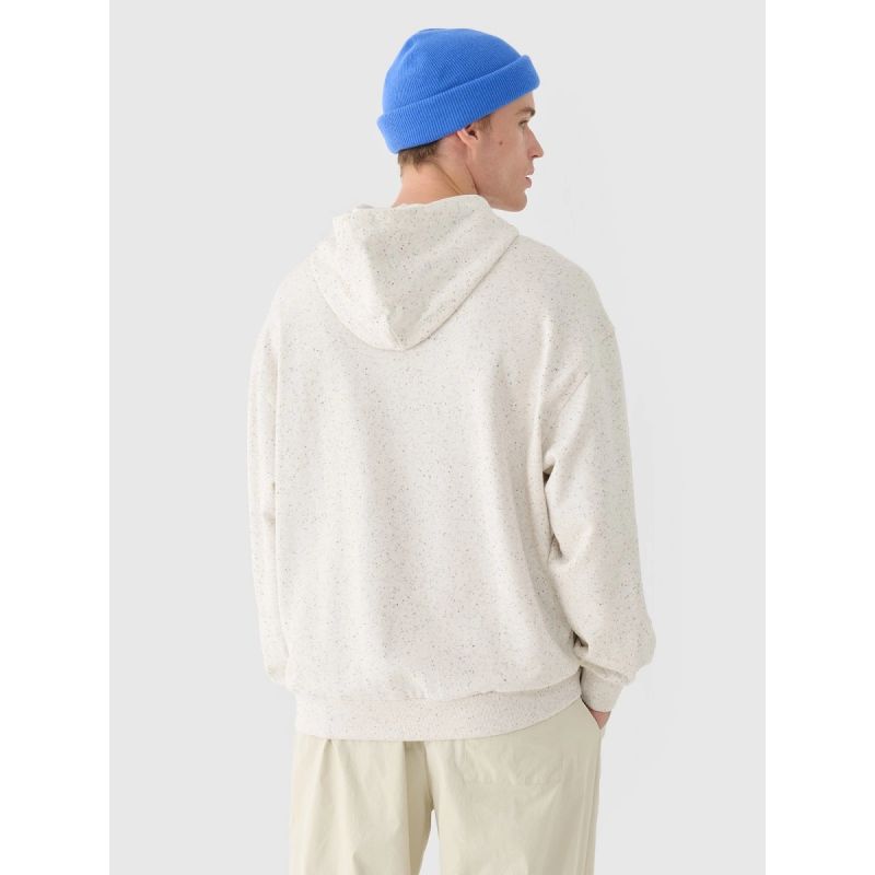 Men's sweatshirt with hood, open, 4F 4FWAW24TSWSM1310-11S *Kategoria tymczasowa Your Sports Performance