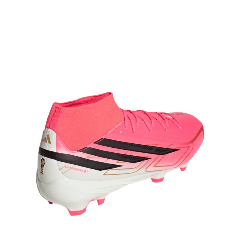 Adidas F50 Hyperfast League Mid FG football boots pink KJ6714