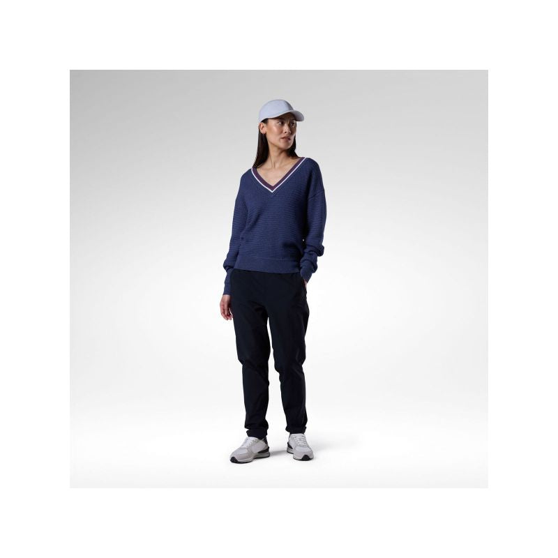 ROSSIGNOL Women's Sweater W Knitted V Neck Navy Blue