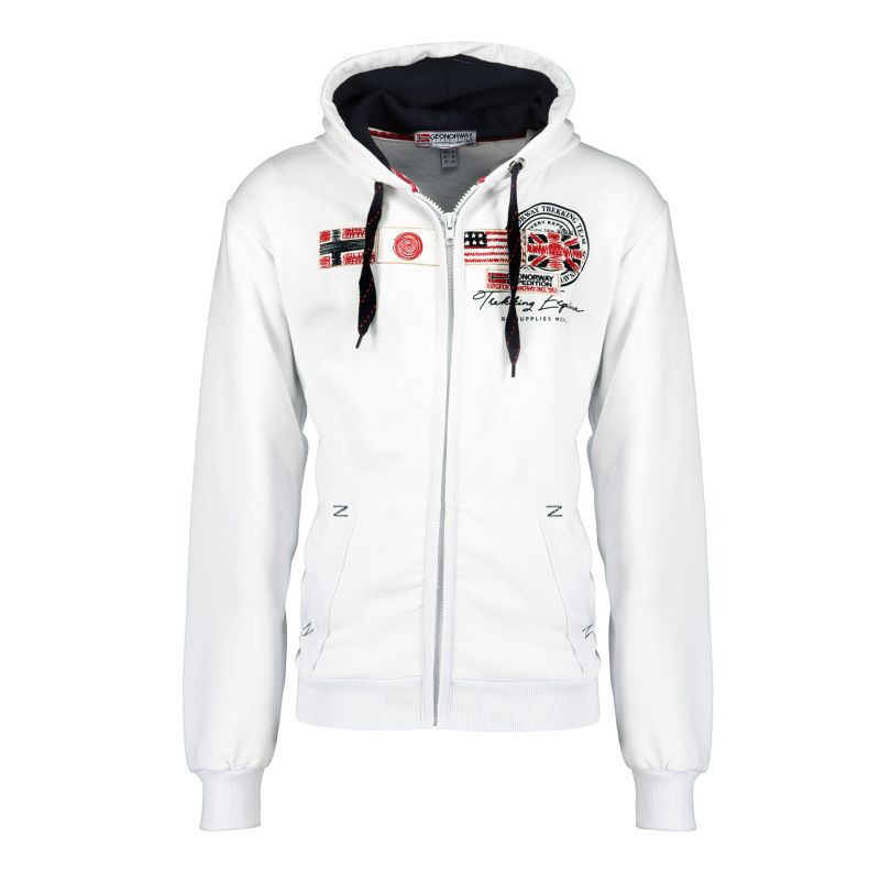 Men's sweatshirt Geographical Norway GORMA MEN 100 EO +BS (WT1880H/GN-WHITE)