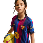 Nike FC Barcelona 2026/27 Stadium Home Kids' Jersey Burgundy Blue II1624 683