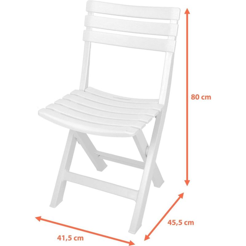 SET OF 4 KOMODO PLASTIC FOLDING CATERING CHAIRS WHITE Dom I Ogród/Meble Ogrodowe/Krzesła Your Sports Performance