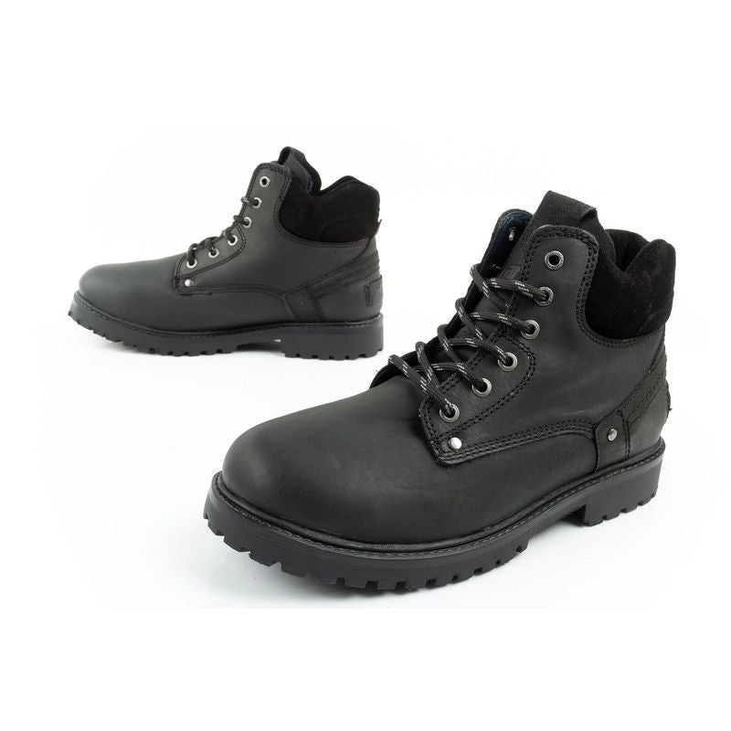 Wrangler Yuma men's boots, Chelsea boots, elegant leather, black Wrangler