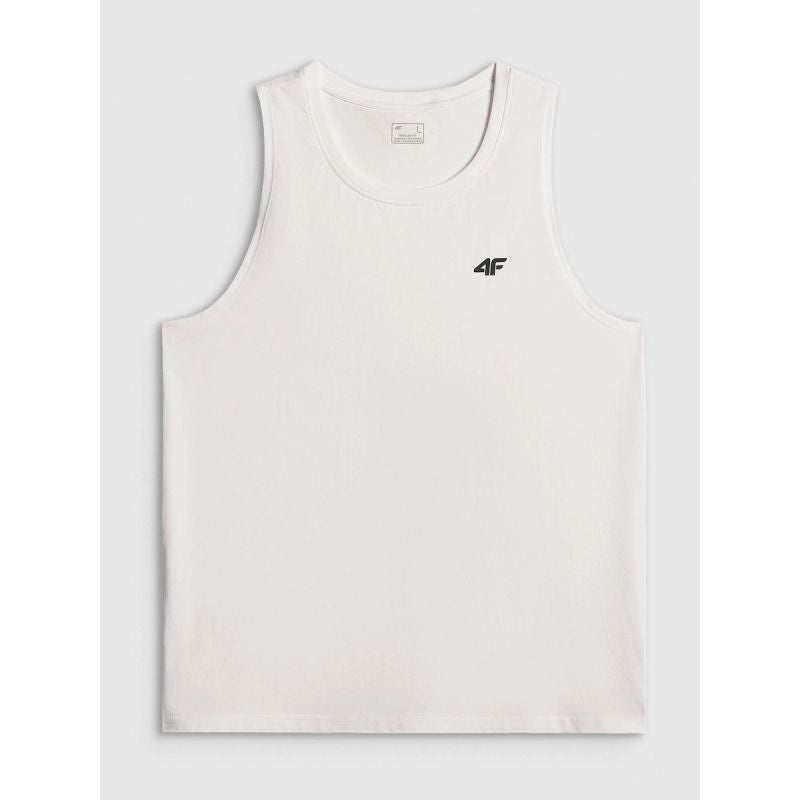 Men's sleeveless regular plain t-shirt 4F 4FRSS26TSLEM367-10S 4f