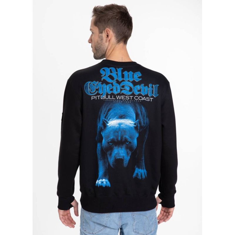 Pit Bull West Coast Crewneck BED 21 Men's Black Sweatshirt - 111020900 Odzież/Odzież na co dzień Your Sports Performance